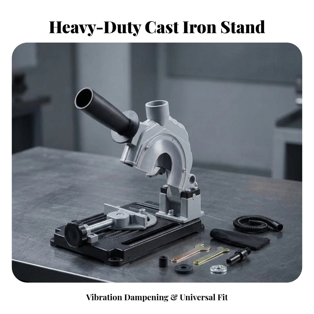 Angle Grinder Stand with Sliding Rail & Cast Iron Base Grinder Stand PLUSH
