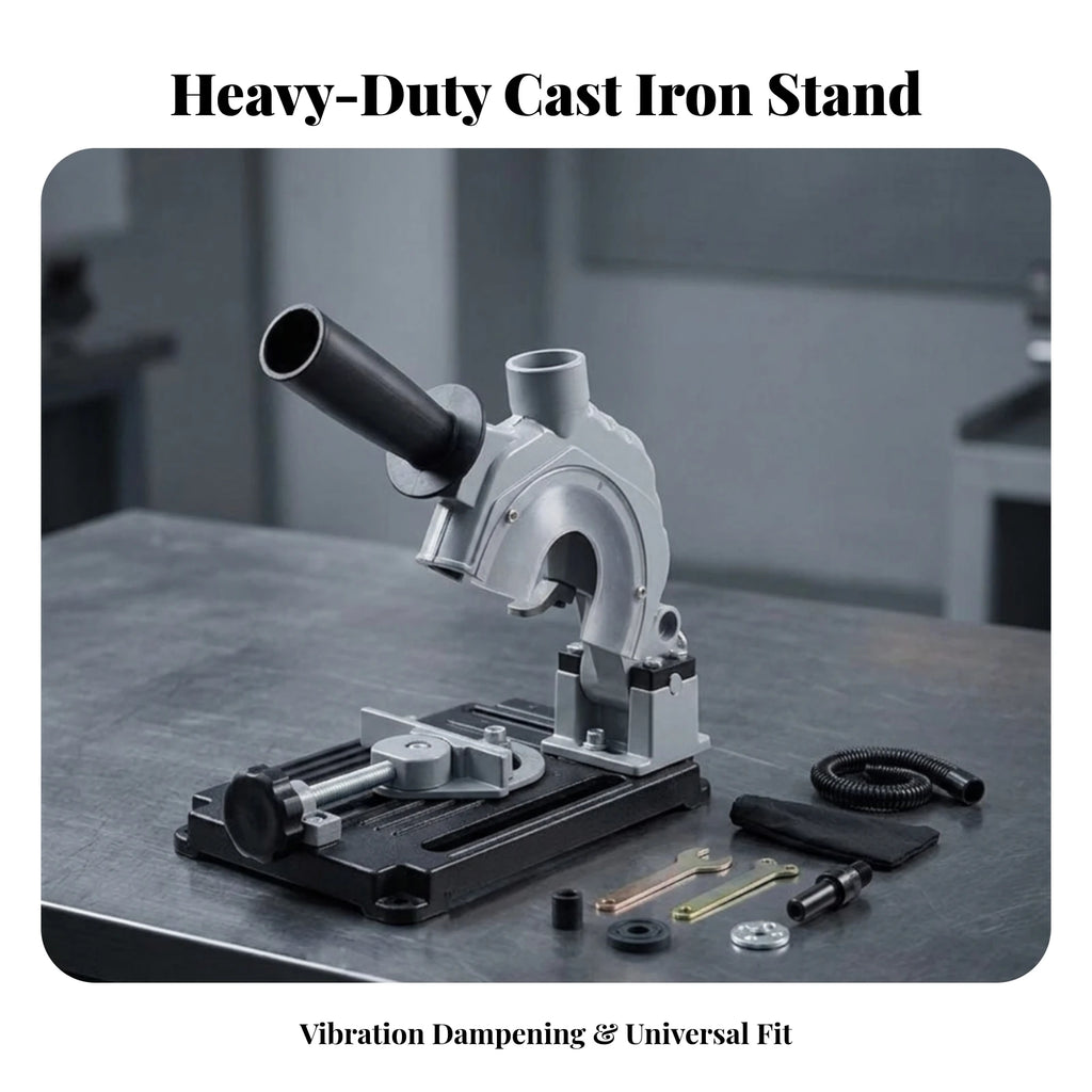 Angle Grinder Stand with Sliding Rail & Cast Iron Base Grinder Stand PLUSH
