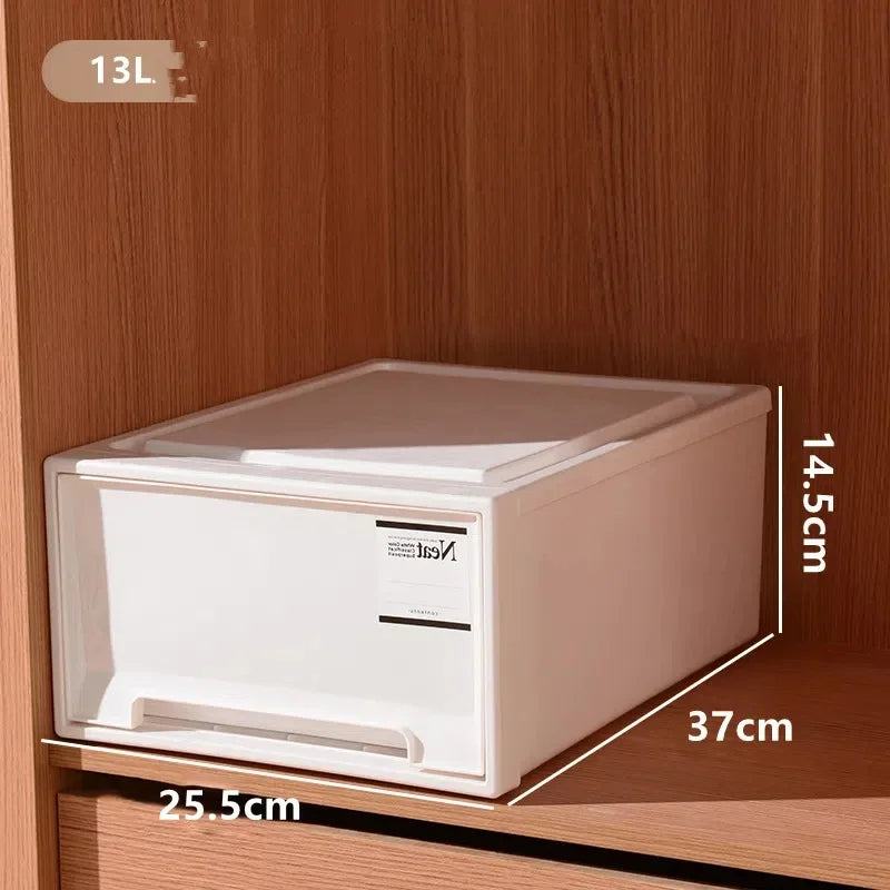 Stackable Drawer Storage Box – High-Capacity Clothes Organizer Drawer Storage Box PLUSH