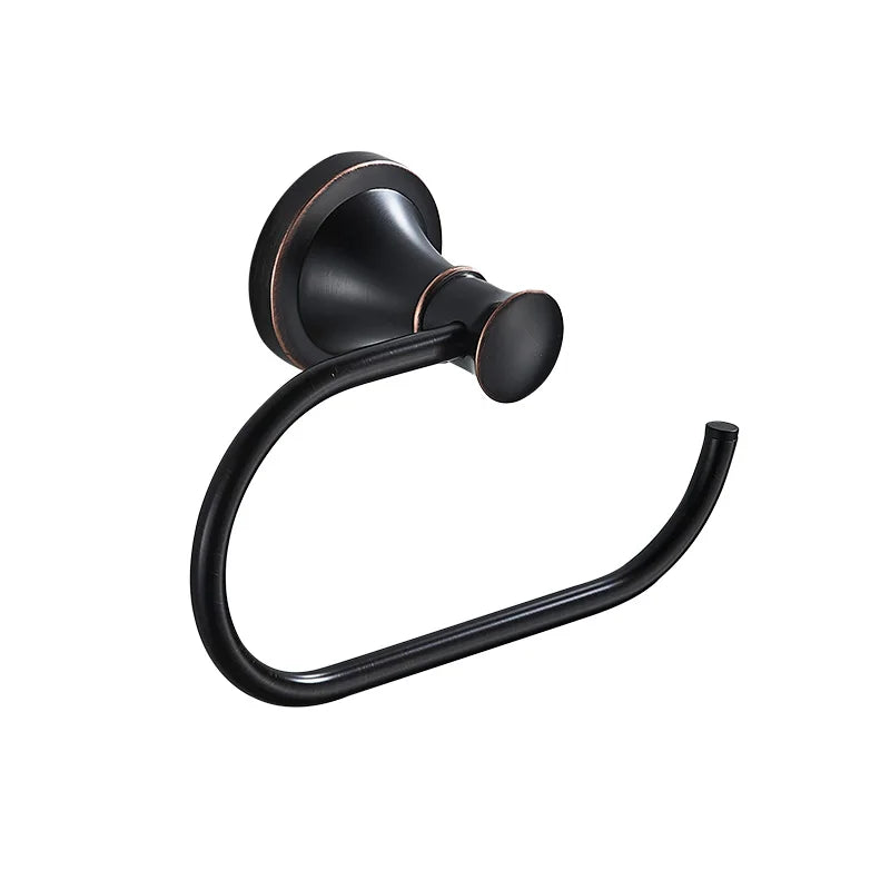 Wall Mounted Toilet Paper Holder – Rustproof Black Chrome Nickel Toilet Paper Holder PLUSH Oil Rubbed Bronze