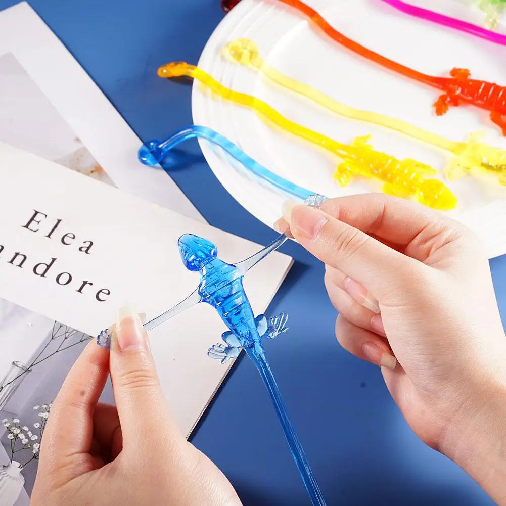 5pcs Sticky Climbing Lizard Toys – Kids Party Favors Novelty Party Toys PLUSH