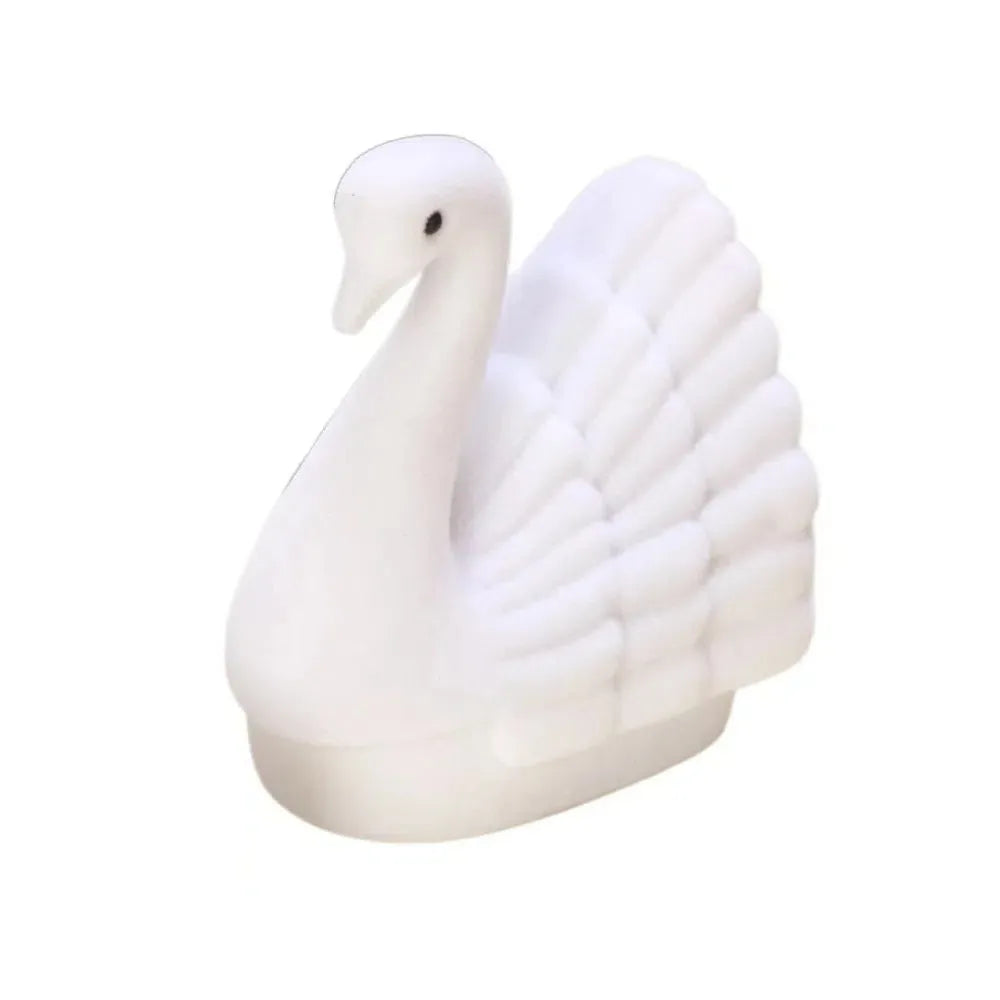 Velvet Jewelry Gift Box – Swan Turtle Mermaid Shapes Jewelry Gift Box PLUSH White Swan