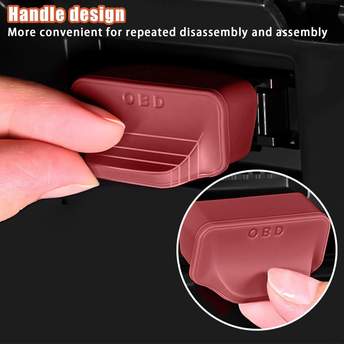 Silicone OBD Port Dust Cover | Waterproof Car Port Protector OBD Port Protector PLUSH