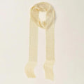 Long Fringe Tassel Scarf – Waist Sash & Cape Belt for Women Fringe Tassel Scarf PLUSH Beige