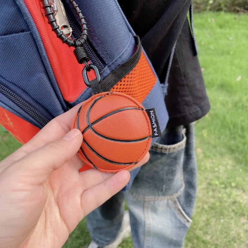Sports Ball Leather Keychain – Football Basketball Baseball Charm Sports Leather Keychain PLUSH