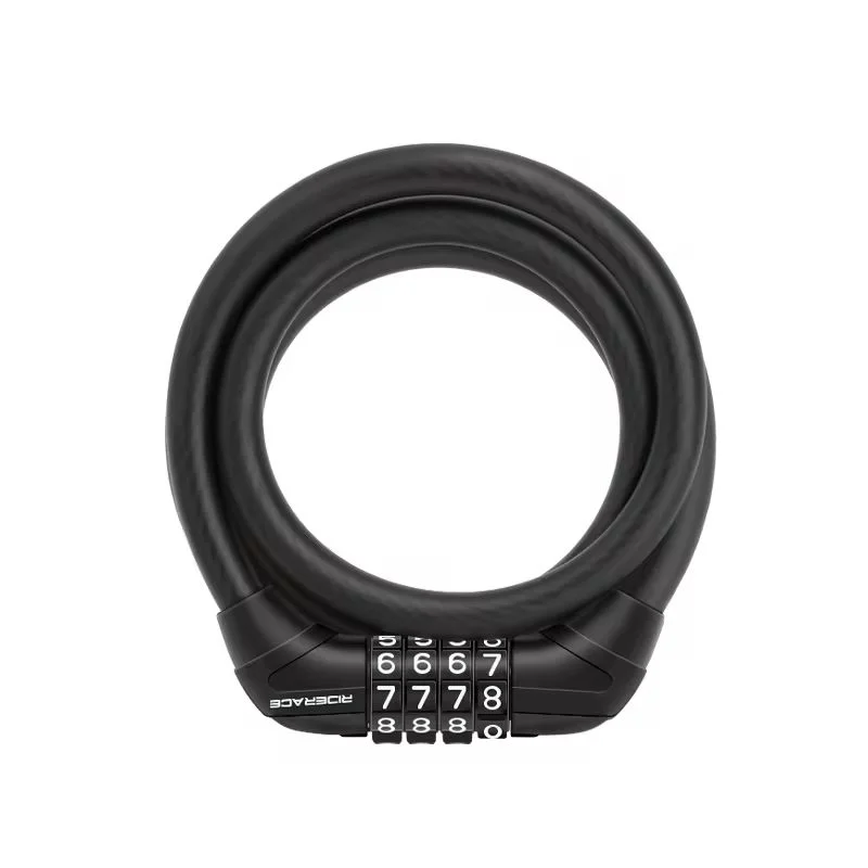 Password Cable Lock for Bike, E-Bike, Scooter & Motorcycle Bicycle Cable Lock PLUSH 4-digit