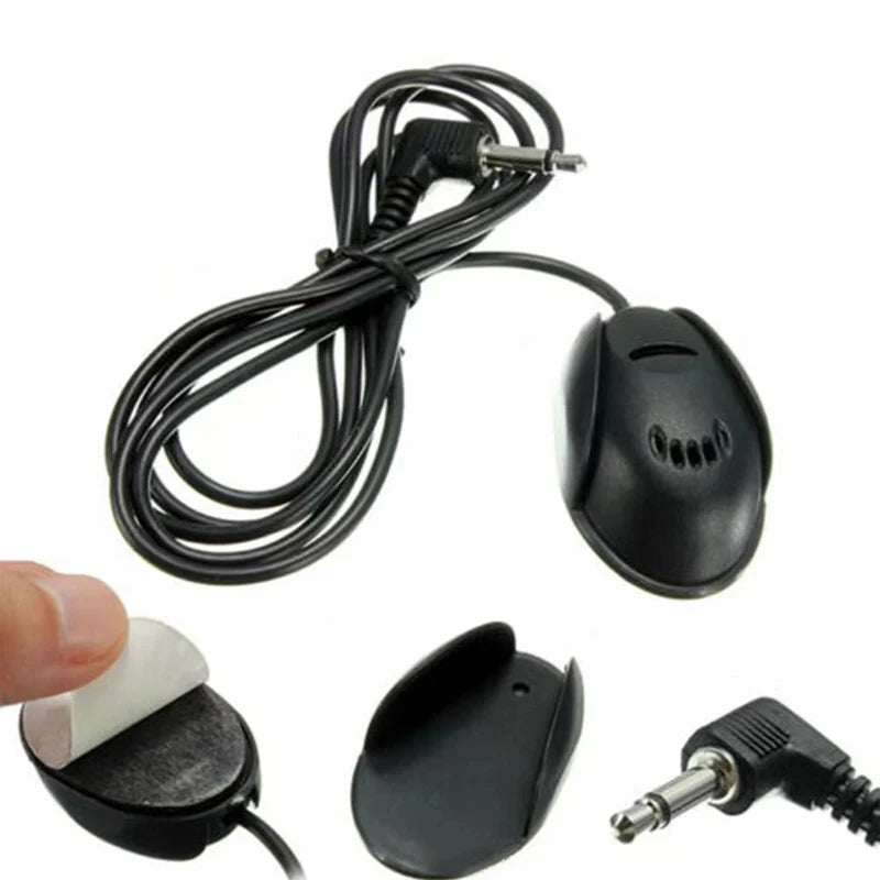 Mini 3.5mm Wired Car Microphone – Hands-Free Stereo Mic Car Microphone PLUSH