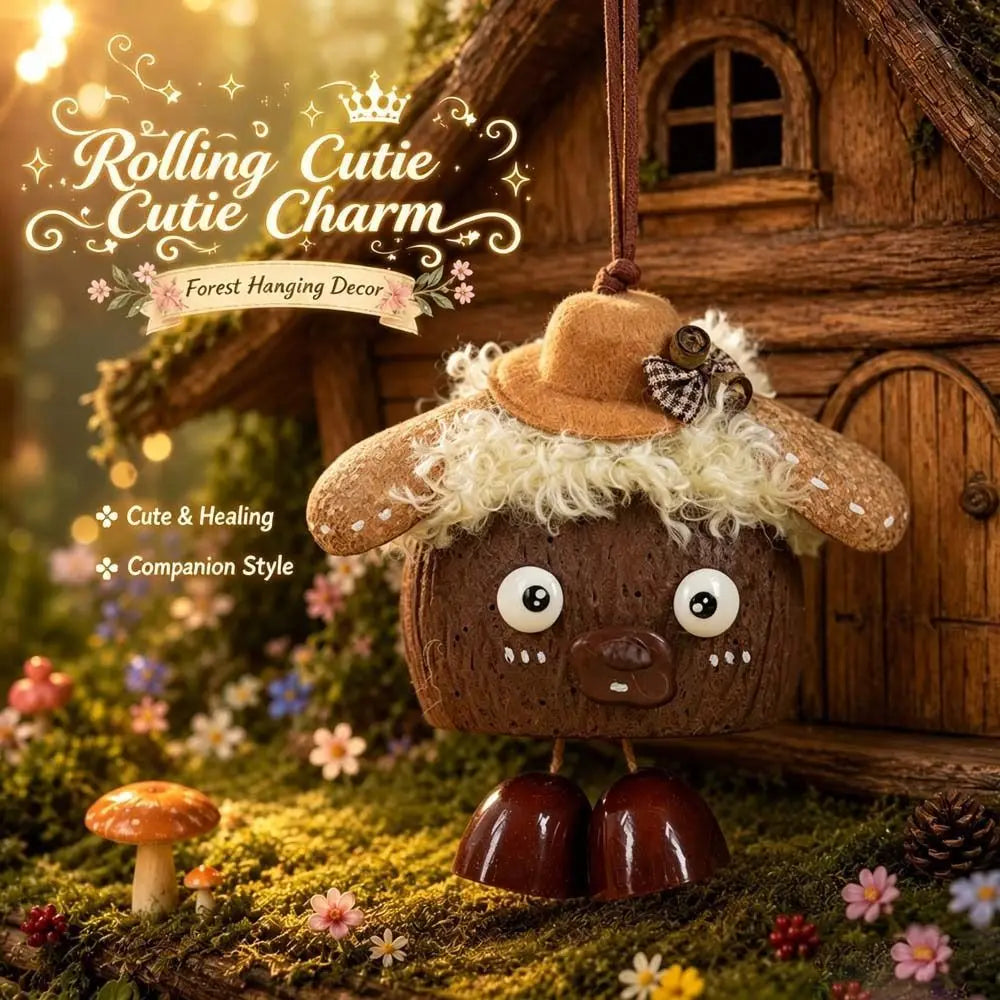 Handmade Fruit Pod Fairy Doll Pendant – Wooden DIY Craft Kit Wooden Doll Pendant PLUSH