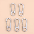Stainless Steel Carabiner Snap Hooks & Keychain Clips 2/5 Pack Carabiner Snap Hooks PLUSH round hole 5pcs