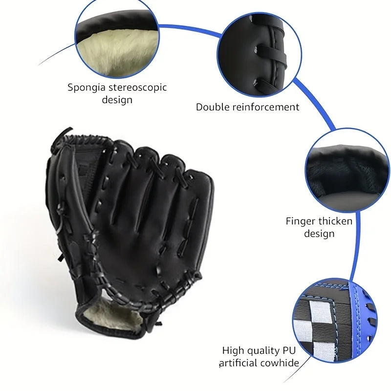 63.5cm Aluminum Baseball Bat, Glove & Ball Set for Beginners Baseball Starter Kit PLUSH