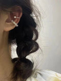 Non-Piercing Ear Cuff Clip-On Cartilage Earrings – 2pcs Set Clip-On Earrings PLUSH 1set
