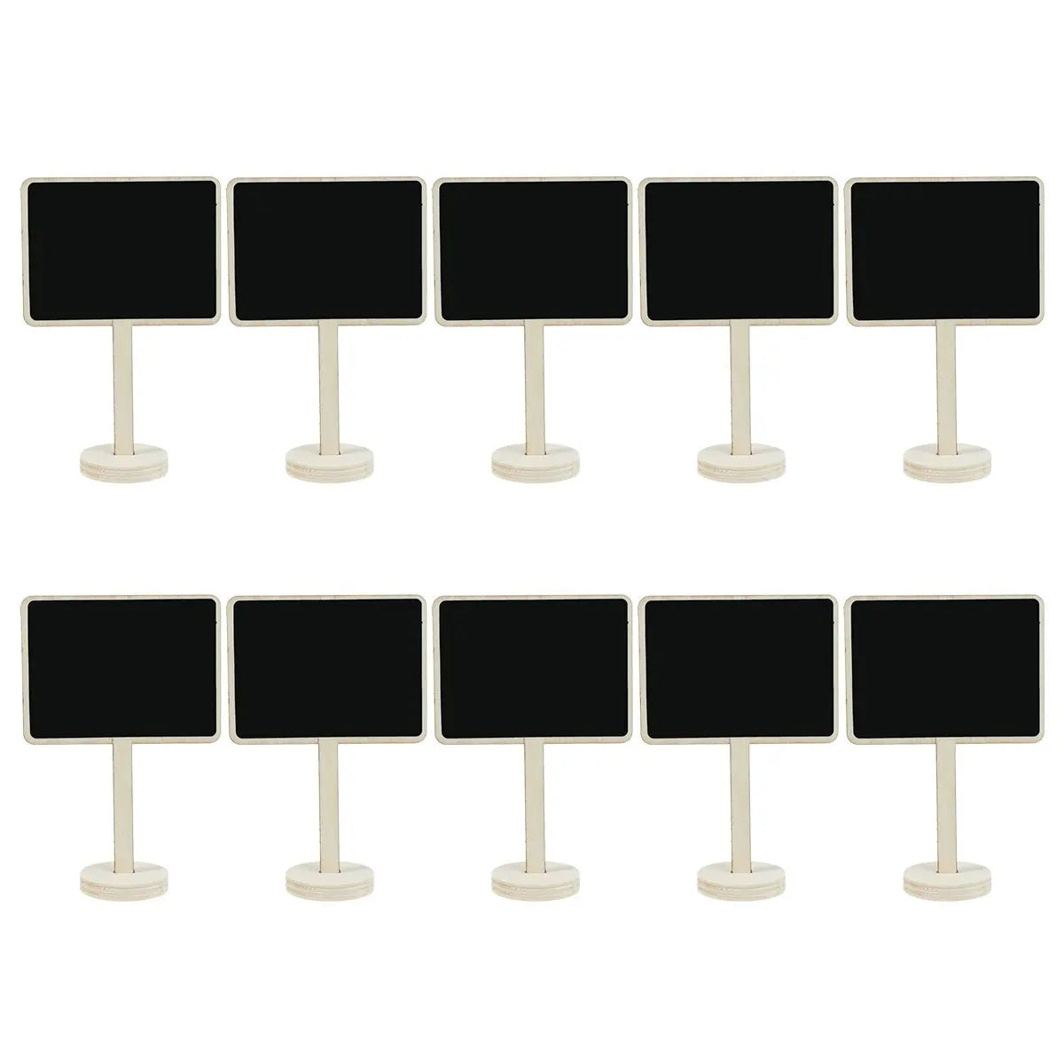 10pcs Mini Wooden Chalkboard Signs with Stand | Wedding & Party Chalkboard Table Signs PLUSH