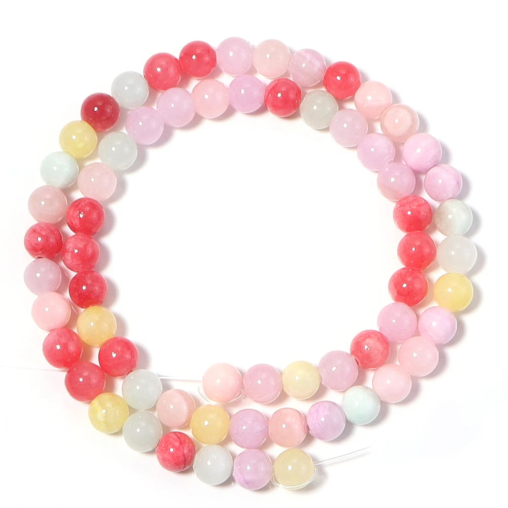 Yellow Jade Stone Round Spacer Beads – DIY Jewelry Making Stone Spacer Beads PLUSH 6mm Apx 60pcs