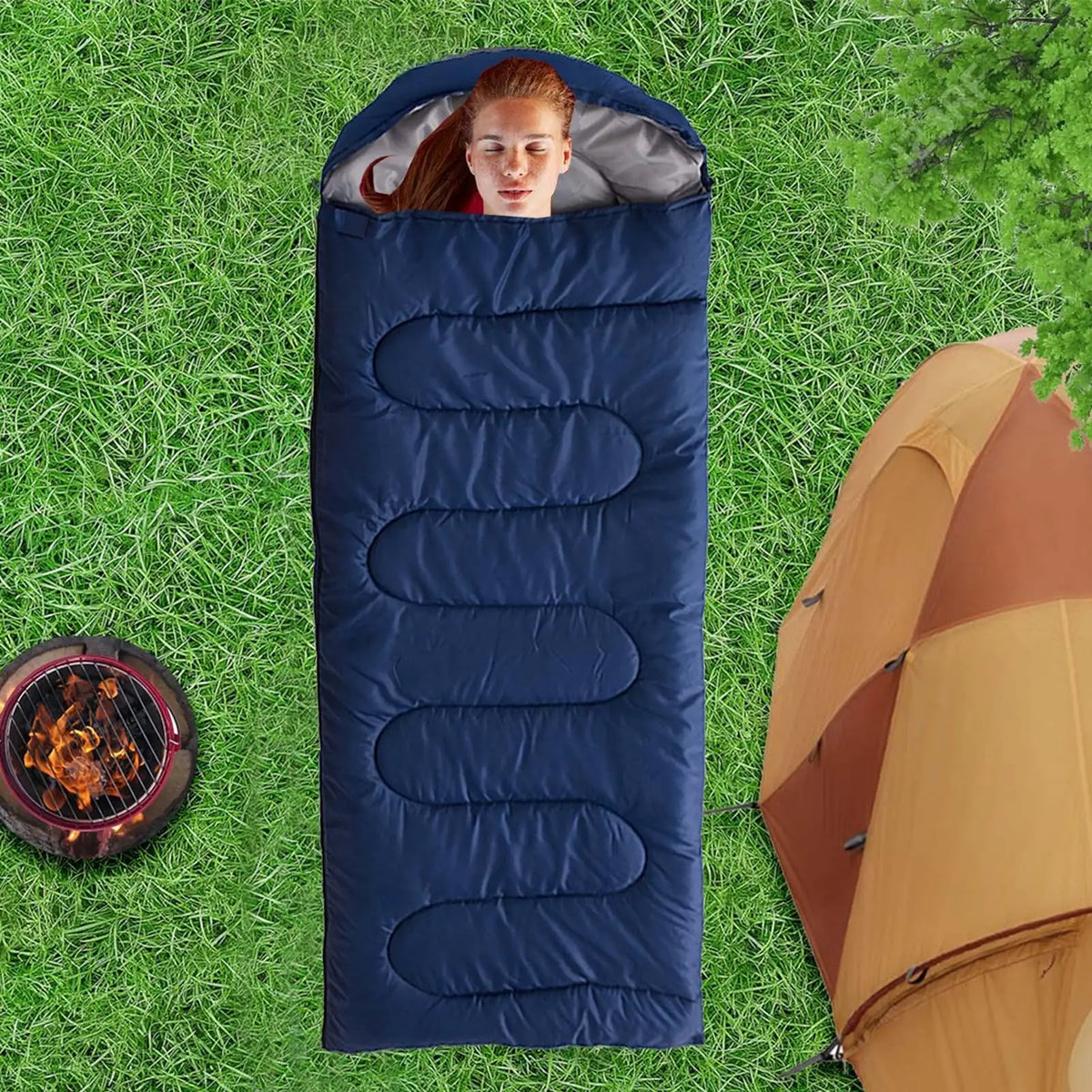 4-Season Waterproof Camping Sleeping Bag | Warm & Portable Camping Sleeping Bag PLUSH