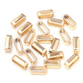10pcs Alloy Rectangle Large Hole Spacer Beads – DIY Jewelry Jewelry Spacer Beads PLUSH KC Gold 3X10mm