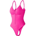 Seamless Tummy Control Bodysuit | Front Zipper Shapewear Slimming Bodysuit PLUSH Pink S