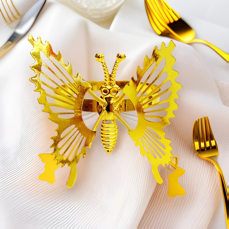 Butterfly Napkin Rings – Wedding & Party Table Decor Napkin Rings PLUSH