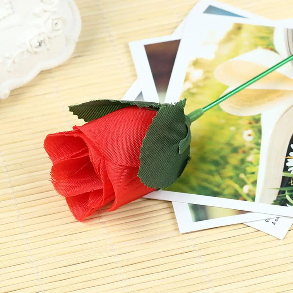 Torch to Rose Fire Magic Trick – Flame Appearing Flower Prop Magic Trick Prop PLUSH