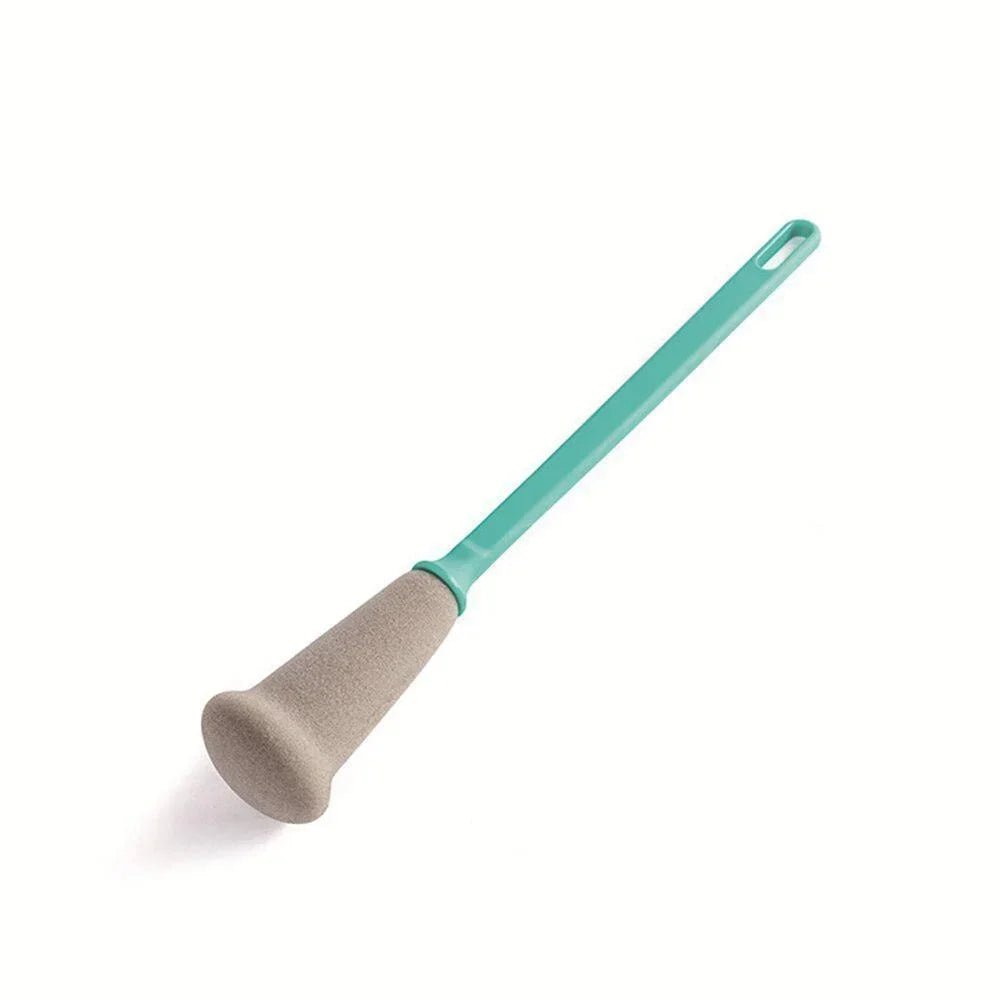 Long Handle Sponge Bottle Brush – Kitchen Cleaning Tool Bottle Cleaning Brush PLUSH Grey L