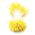 380-400pcs 2mm Matte Flower Stamens – DIY Artificial Floral Craft Floral Craft Supplies PLUSH yellow about 380-400pcs