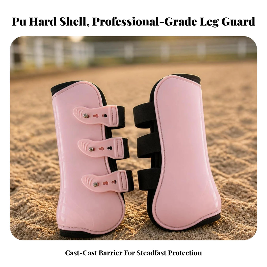 Horse Front Leg Tendon Boots – Adjustable Equestrian Guard Horse Tendon Boots PLUSH