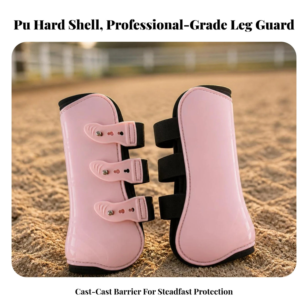 Horse Front Leg Tendon Boots – Adjustable Equestrian Guard Horse Tendon Boots PLUSH