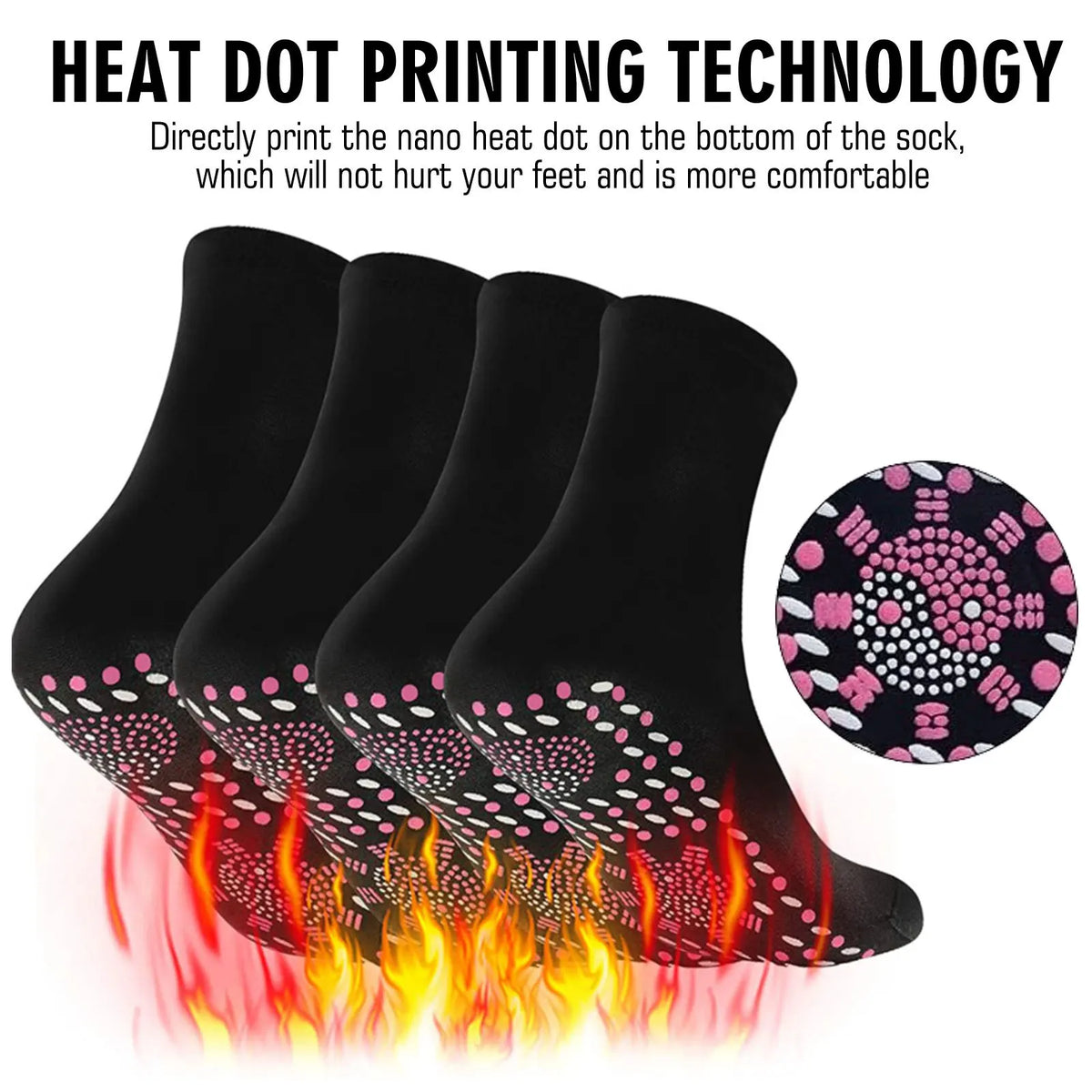 Tourmaline Self-Heating Mid-Calf Socks – Warm Women's Socks Thermal Knit Socks PLUSH