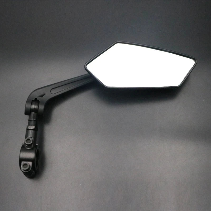 RIDERACE Adjustable Bicycle Rear View Handlebar Mirror Bike Handlebar Mirror PLUSH