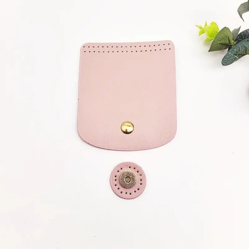 PU Leather Bag Flap Cover with Magnetic Snap – DIY Crochet Bag Bag Flap Accessory PLUSH A6