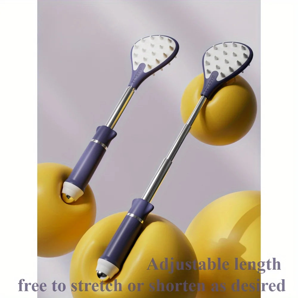 Telescopic Back Scratcher & Acupressure Massage Stick Back Scratcher Tool PLUSH