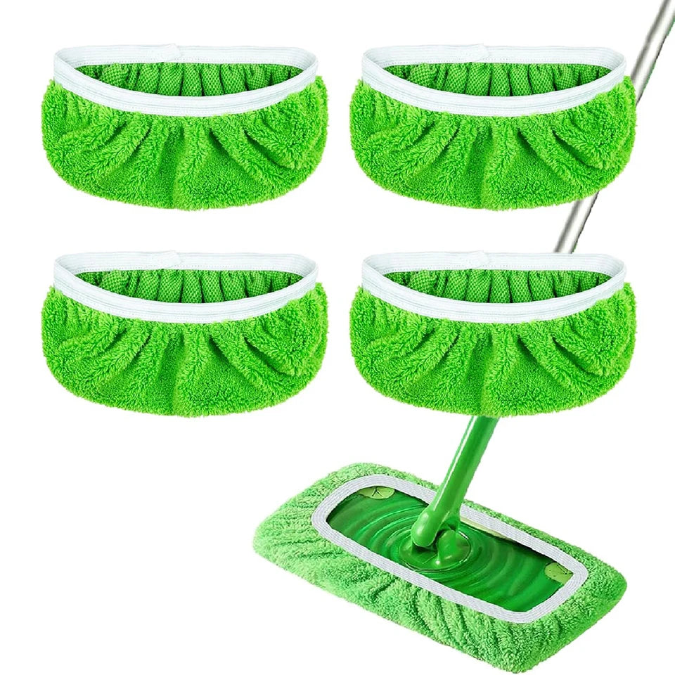 Microfiber Flat Mop Refill Pads – Wet & Dry Floor Cleaning Mop Refill Pads PLUSH