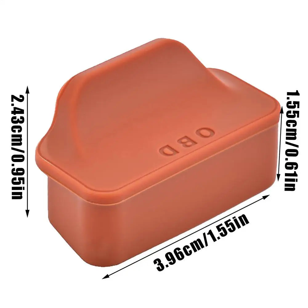 Silicone OBD Port Dust Cover | Waterproof Car Port Protector OBD Port Protector PLUSH Orange