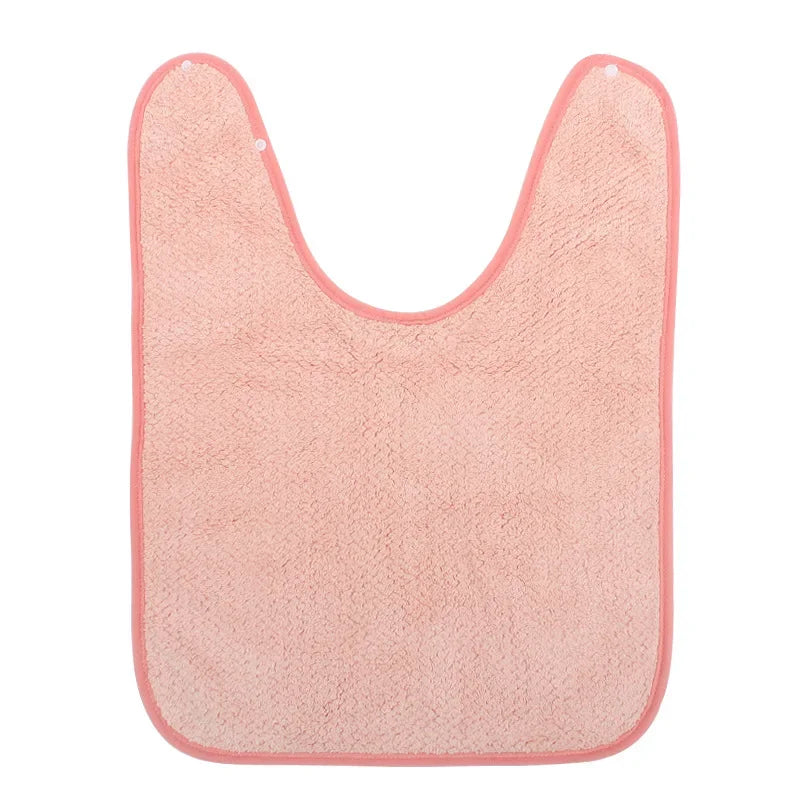 Waterproof Baby Bibs Burp Cloths – Ruffle Feeding Apron Baby Bibs & Burp Cloths PLUSH A pink