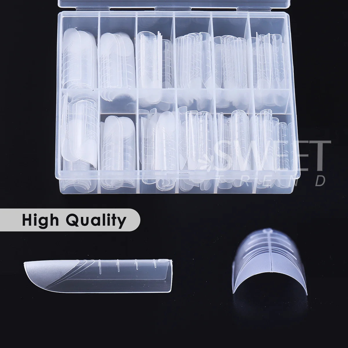 120pcs Reusable Toenail Extension Mold Kit – Full Cover DIY Toenail Extension Molds PLUSH