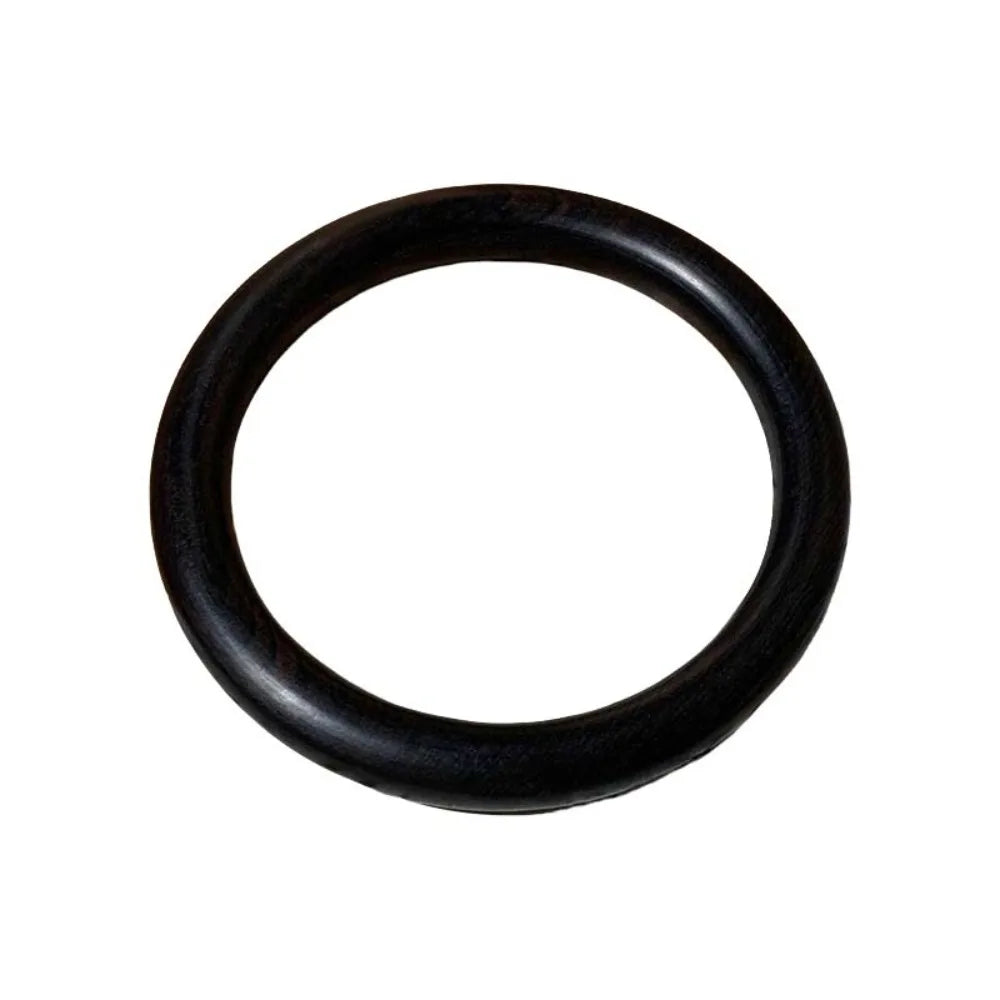 Wide Round Sandalwood Bangle – Chinese Ethnic Style Bracelet Sandalwood Bangle PLUSH Black