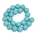 Blue Howlite Turquoise Stone Round Spacer Beads – DIY Jewelry Stone Spacer Beads PLUSH 18mm-ap20pcs