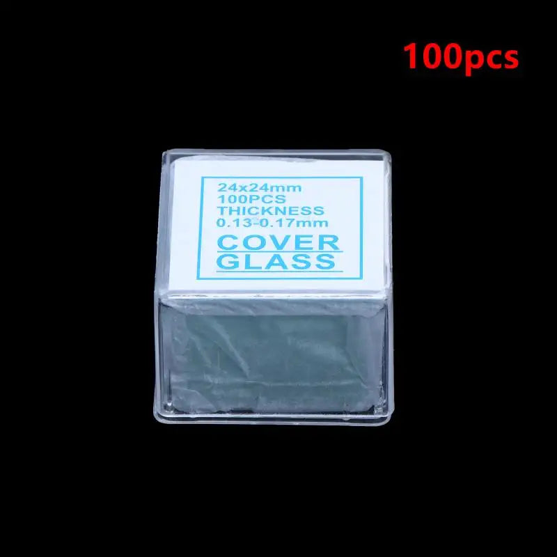 100pcs Pre-Sterilized Optical Glass Microscope Coverslips Microscope Coverslips PLUSH F