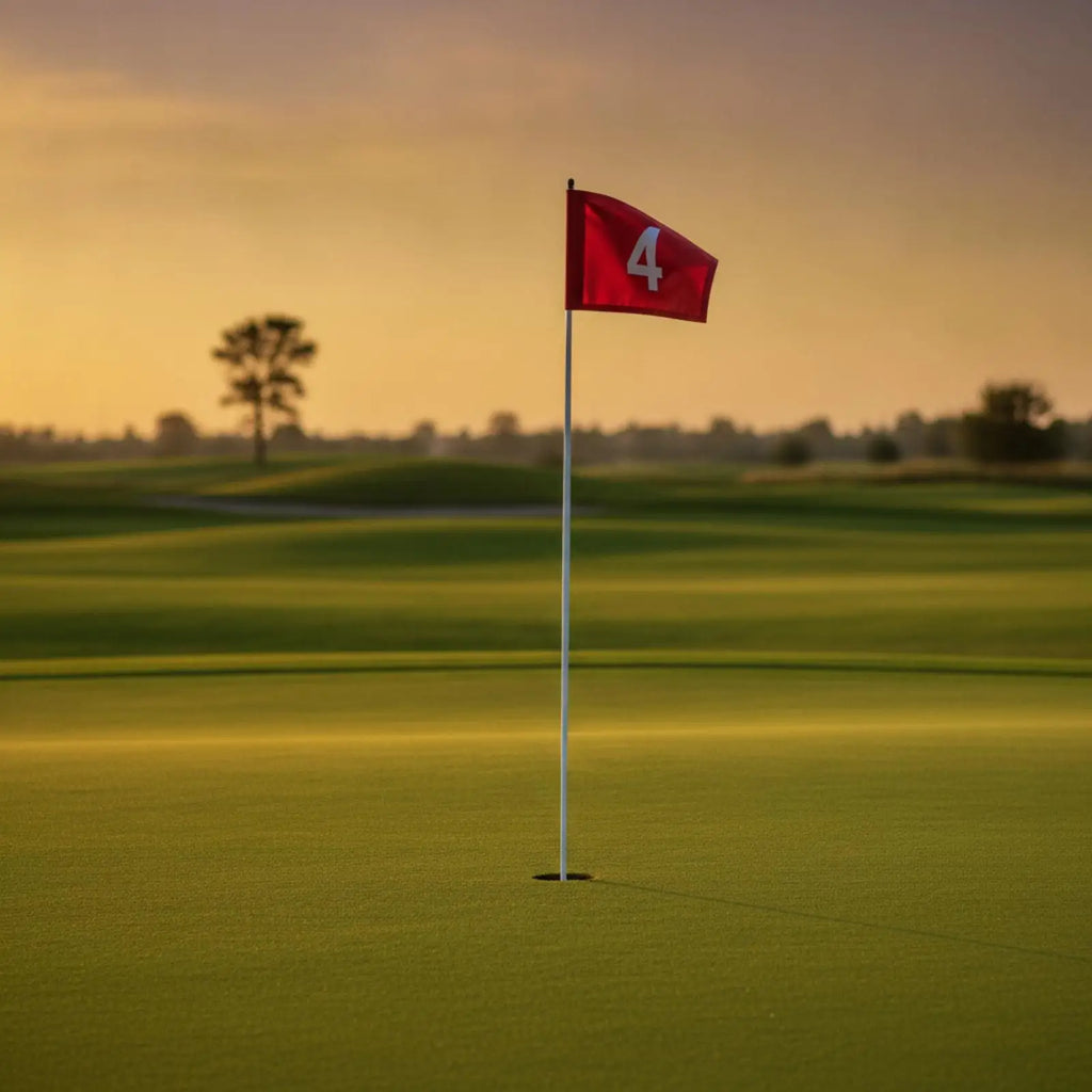 High Visibility Golf Practice Flag with Sleeve – Stitched Edges Golf Practice Flag PLUSH