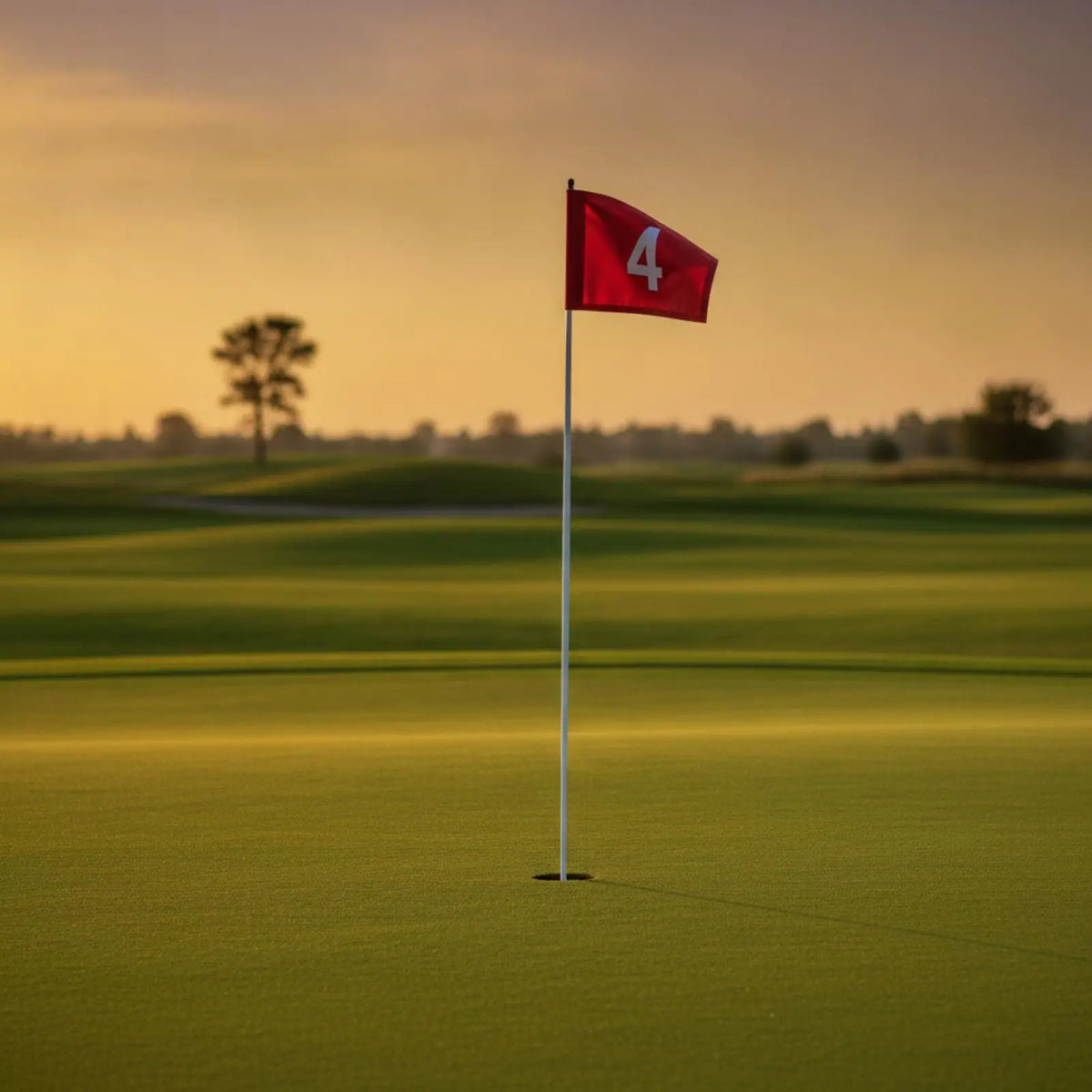 High Visibility Golf Practice Flag with Sleeve – Stitched Edges Golf Practice Flag PLUSH