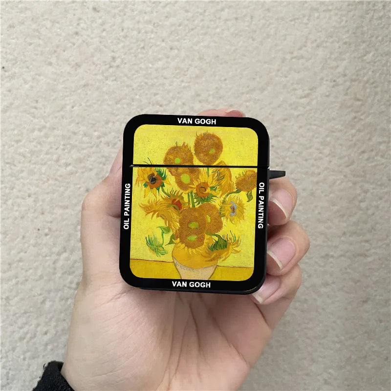 Sunflower Art AirPods Case Cover – Pro 1 2 3 4 TPU Shell AirPods Case Cover PLUSH Style 2 for Airpods Pro 2nd