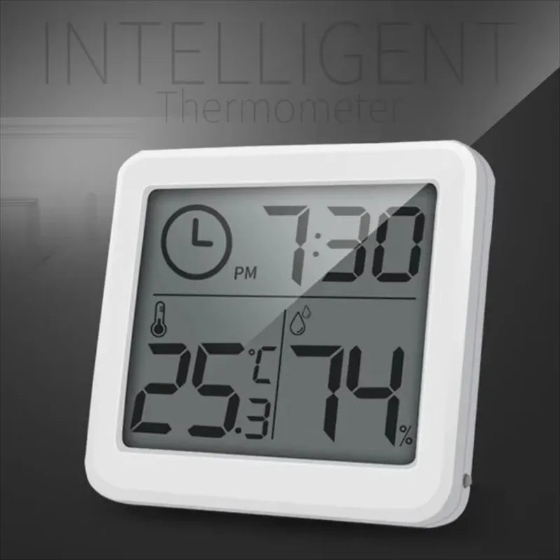 Digital Thermometer Hygrometer LCD Screen Temp Humidity Monitor Thermometer Hygrometer PLUSH
