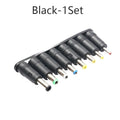 DC Power Adapter 8-Connector Set – Monitor, Router & LED Strip DC Power Adapter PLUSH Black 1Sets