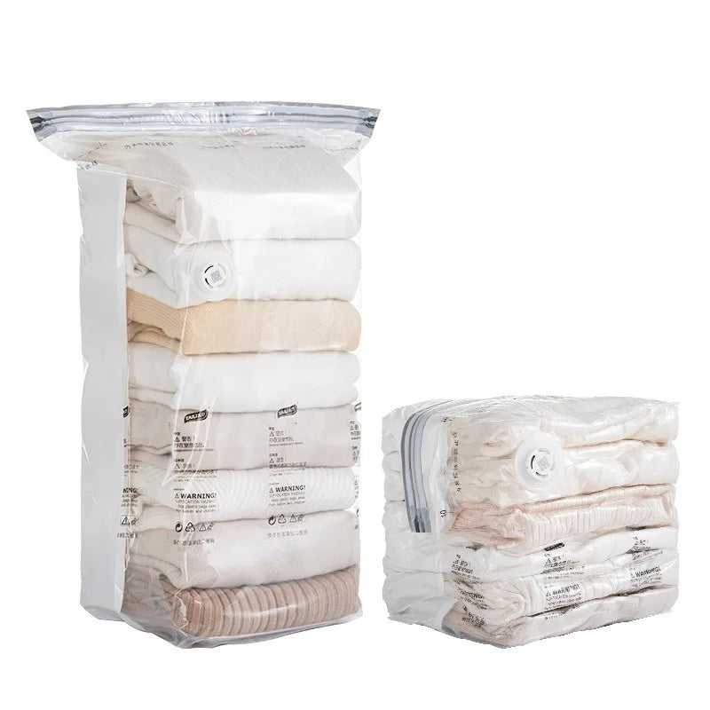 TAILI No-Pump Vacuum Storage Bags – Clothes & Blankets Vacuum Storage Bags PLUSH