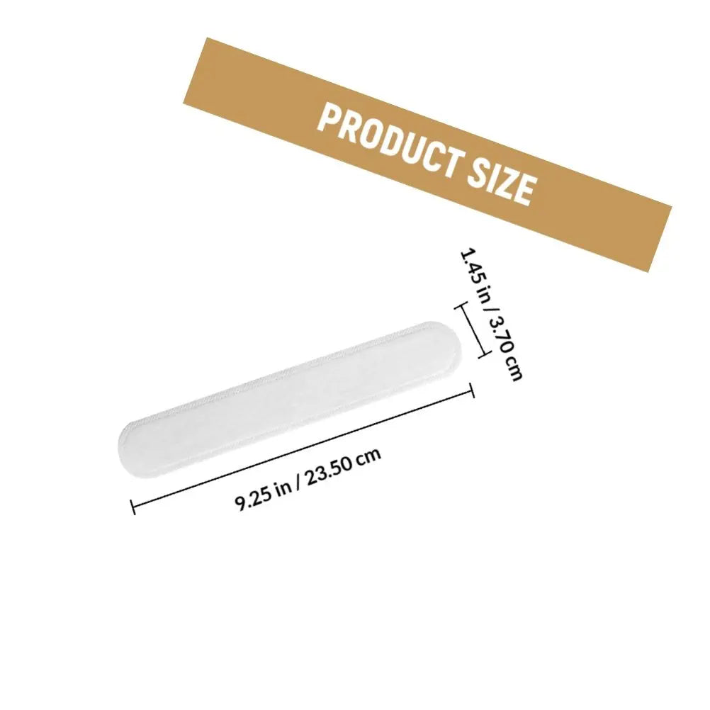 40pcs Disposable Hat Sweat Pads | Non-Woven Cap Liner Sweatband Hat Sweat Pad Liner PLUSH White