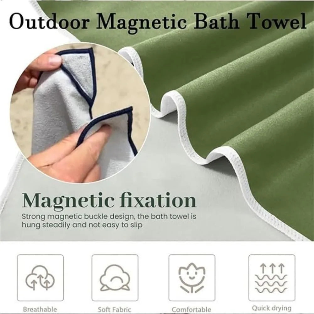 Magnetic Microfiber Beach Towel – Quick Dry & Sand Free Microfiber Beach Towel PLUSH