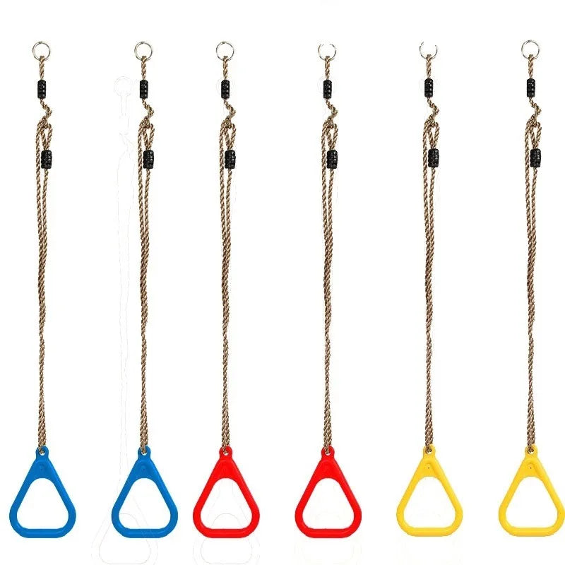 Kids Outdoor Gym Rings – Playground Pull-Up Swing Rings Kids Gym Rings PLUSH