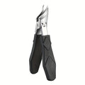 Ouriner Stainless Steel Toenail Clipper Trimmer & Nipper Nail Clipper Nipper PLUSH Black