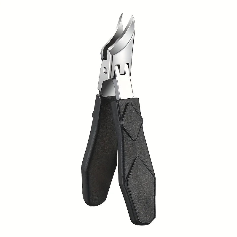 Ouriner Stainless Steel Toenail Clipper Trimmer & Nipper Nail Clipper Nipper PLUSH Black