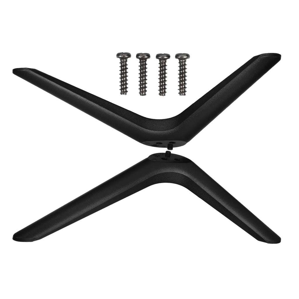 Universal TV Stand Replacement Legs – Double Hole Plastic Feet TV Stand Legs PLUSH