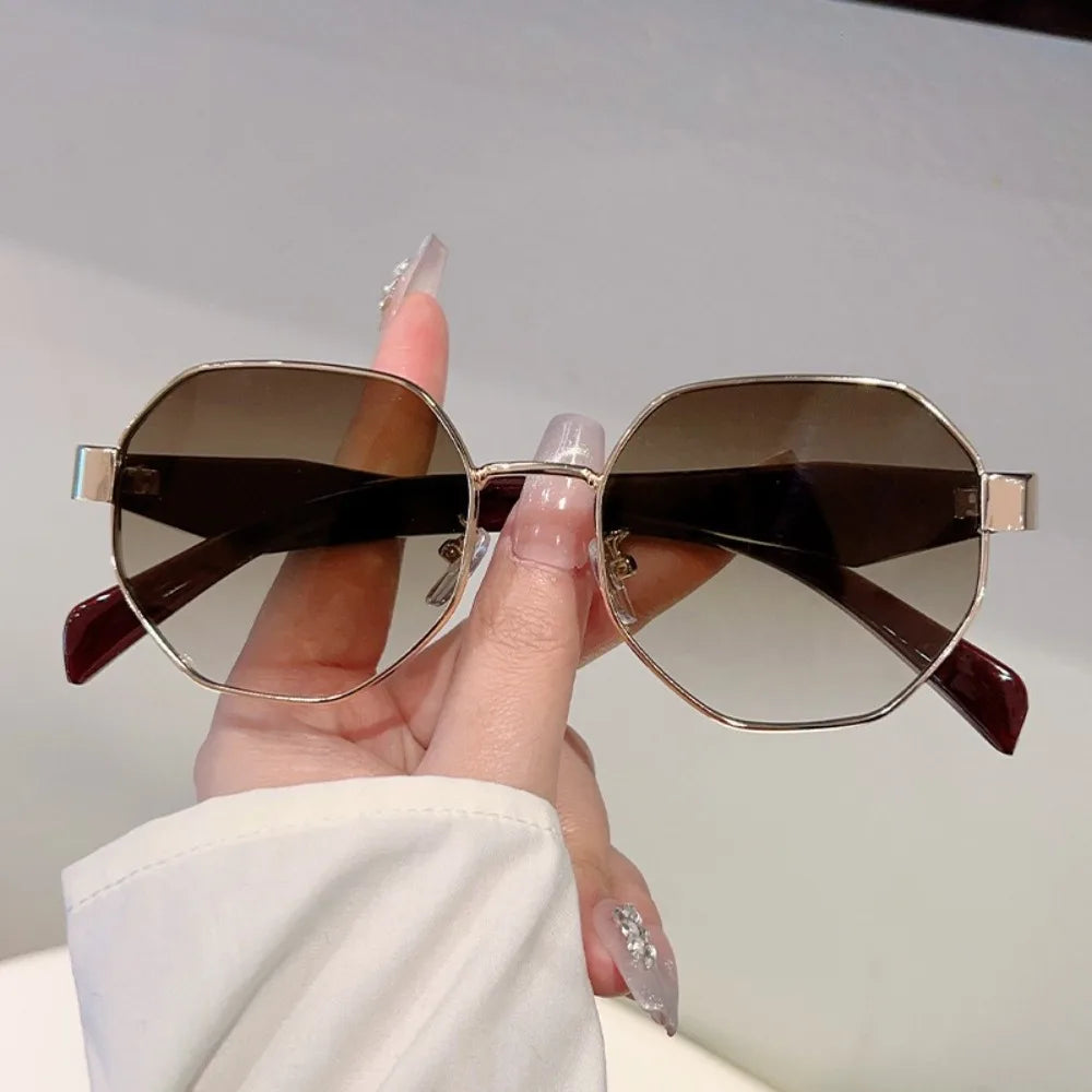 UV400 Polygonal Gradient Sunglasses for Women – PC Shades Fashion Sunglasses PLUSH